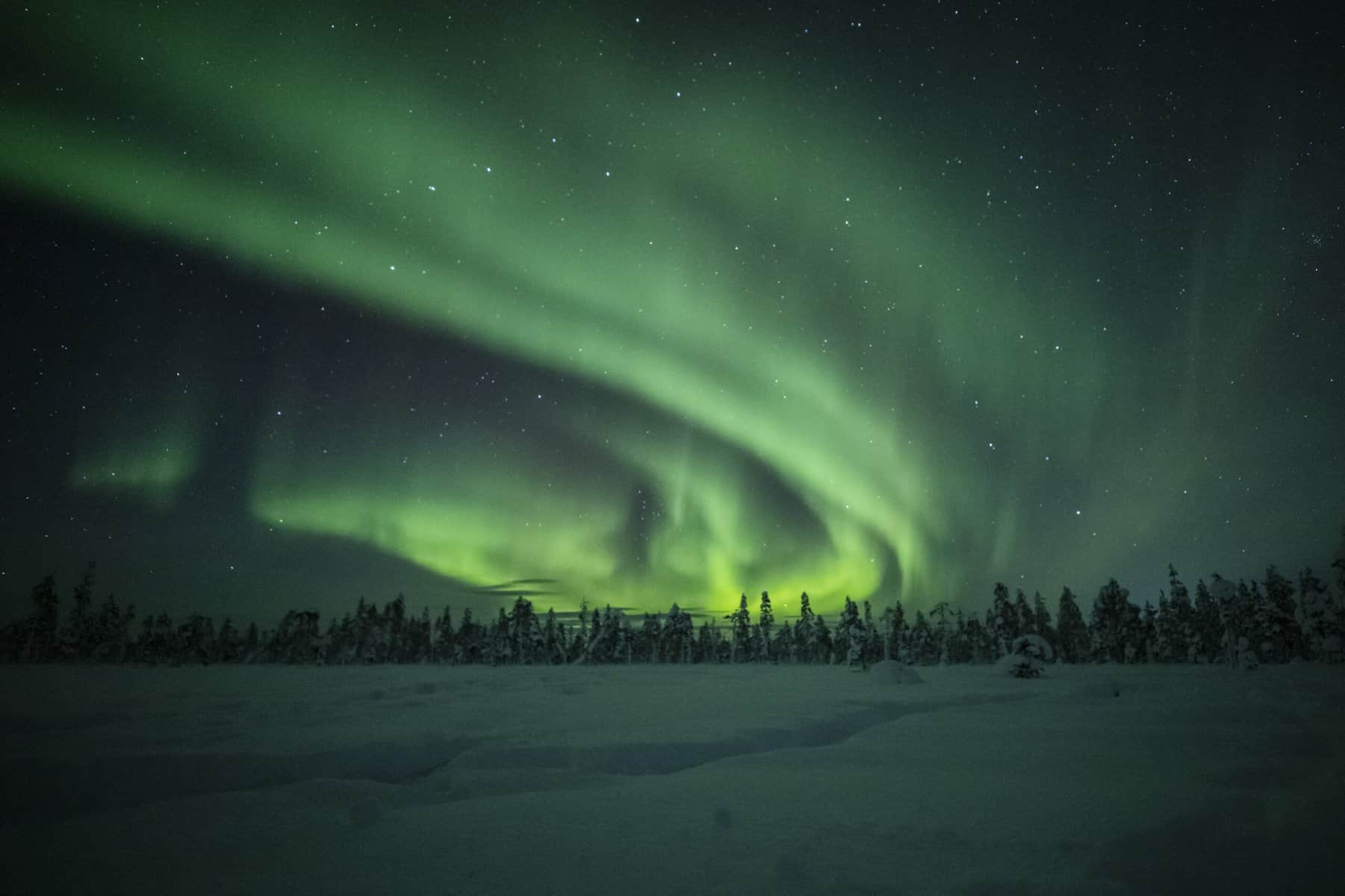 Northern Lights in Levi Finland