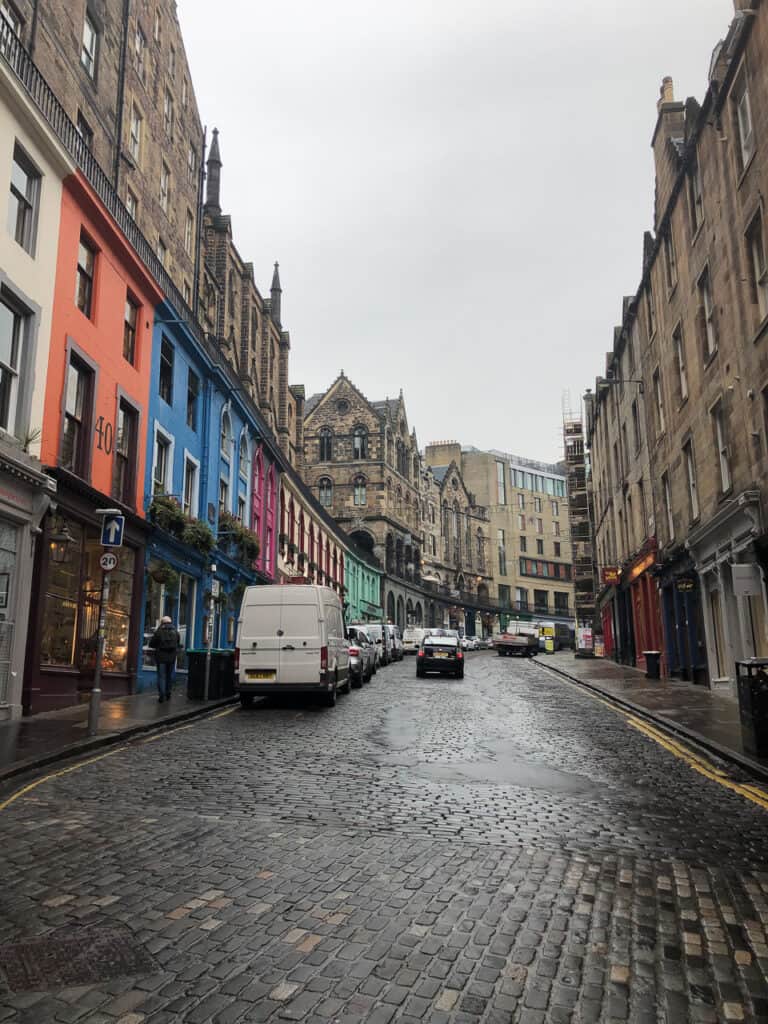 Victoria St would be a great spot for a bed and breakfast Edinburgh Scotland