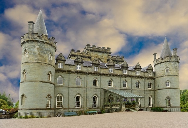 Inverary Castle is one of the many haunted castles in Scotland.
