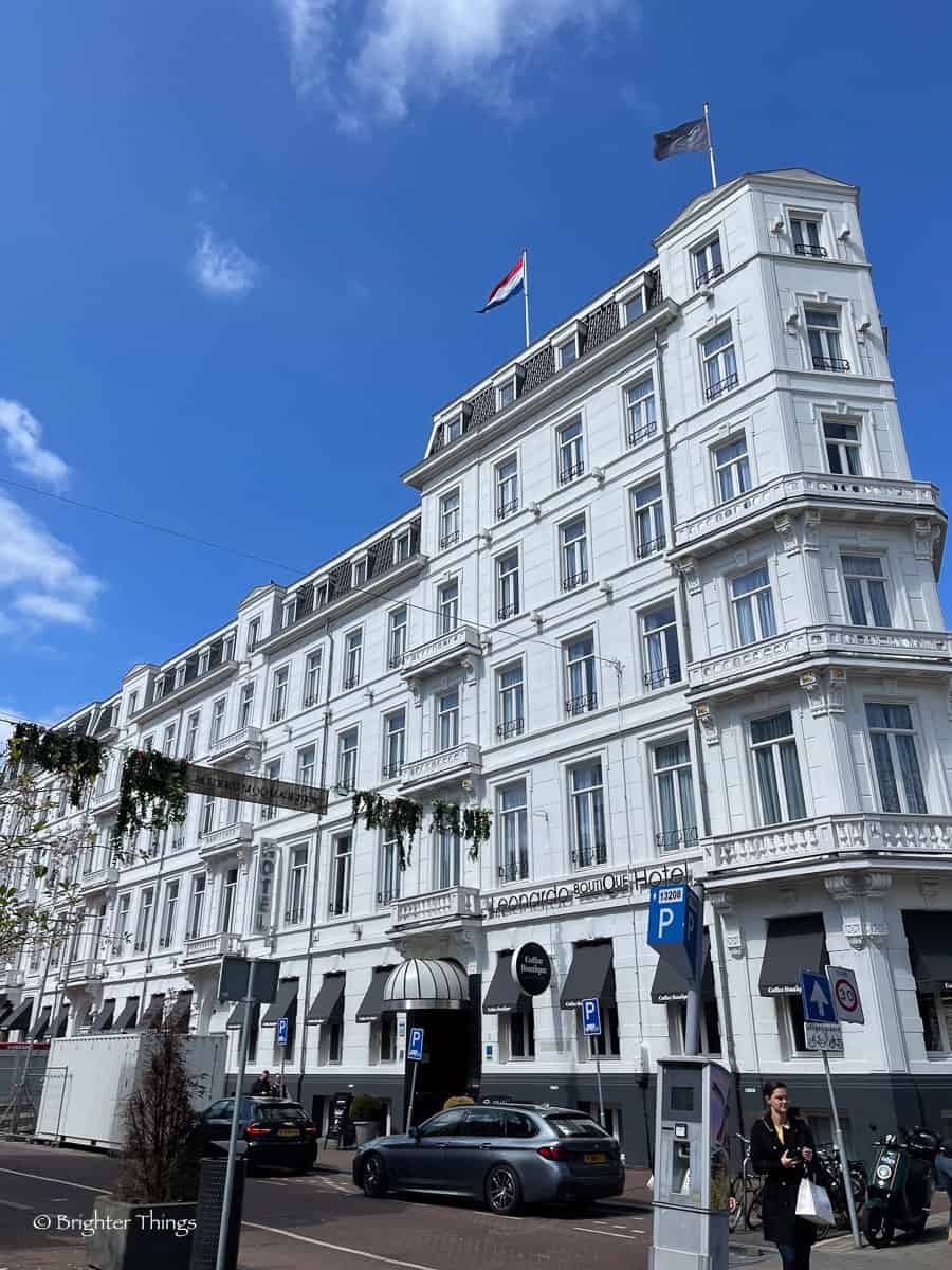 The front of Leonardo Boutique Museumhotel