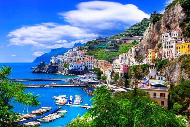 Scenic Amalfi coast. Italian summer holidays. Campania, Italy