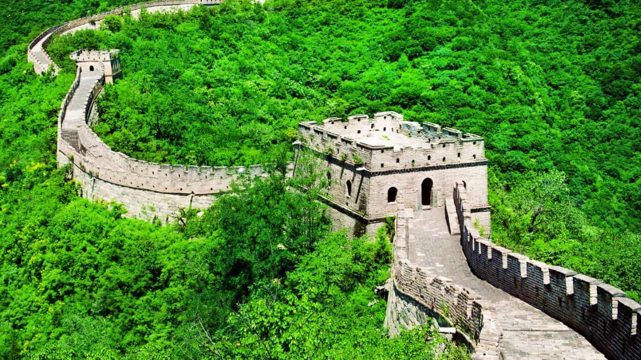 The Great Wall of China. Great Wall of China is a series of fortifications made of stone brick