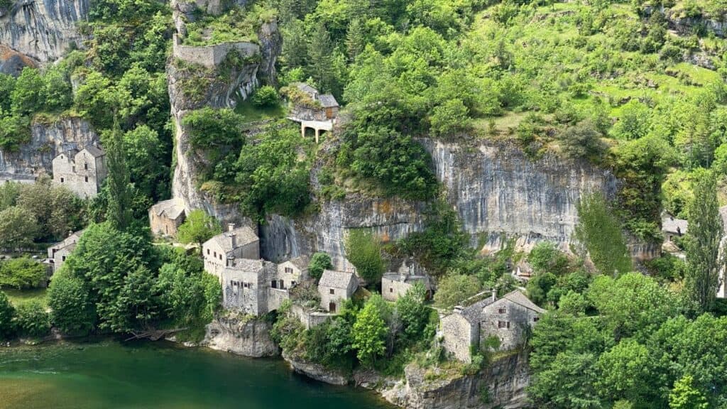 Small french village of Castelbouc in the Gorges du Tarn in France