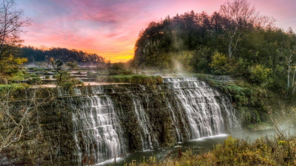 Thunder Bay Falls Sunrise - Galena, Illinois