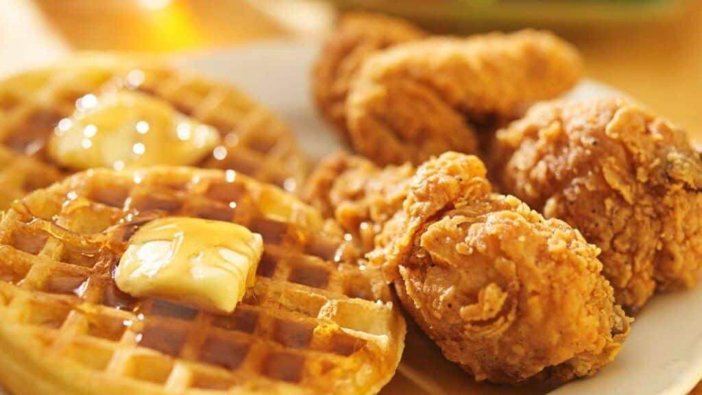 Chicken and waffles