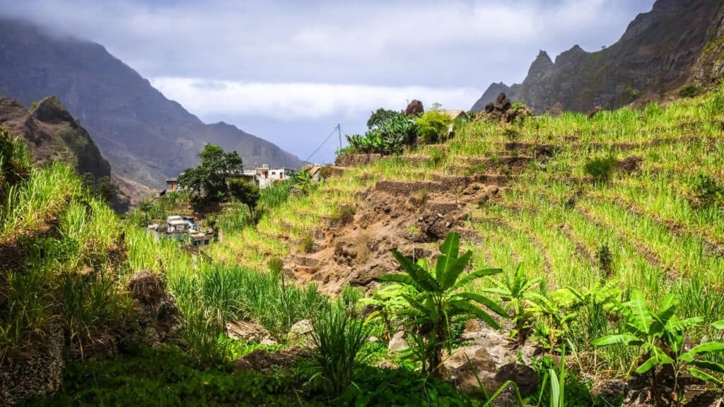 Paul Valley landscape in Santo Antao island, Cape Verde, Africa