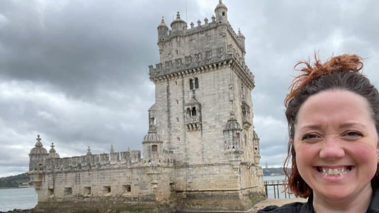 Me in front of the Belem Tower.