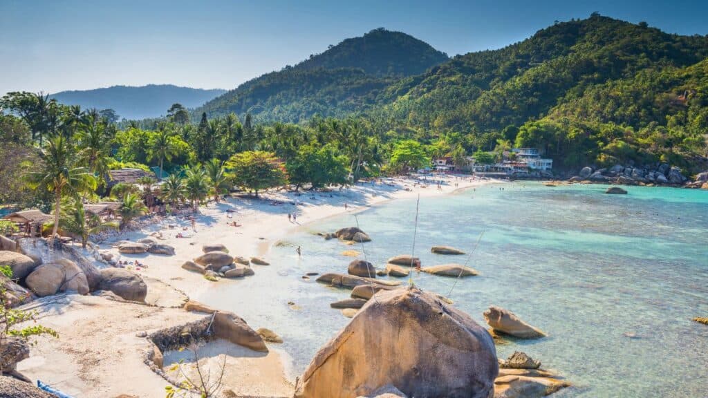 Silver beach, Crystal Beach beach view at Koh Samui Island Thail