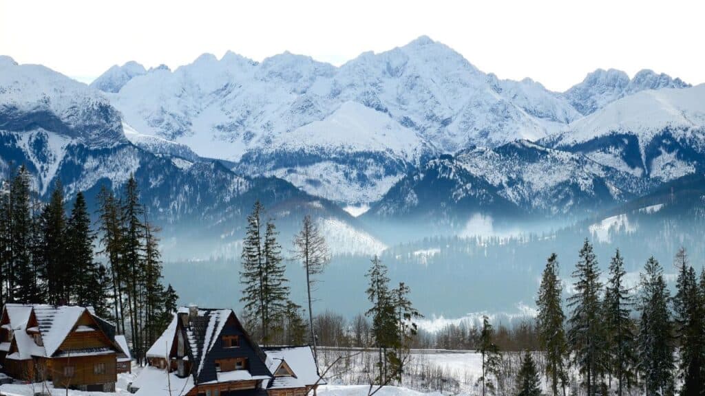 Zakopane - Glodowka - a view of the Tatra Mountains, winter, Poland