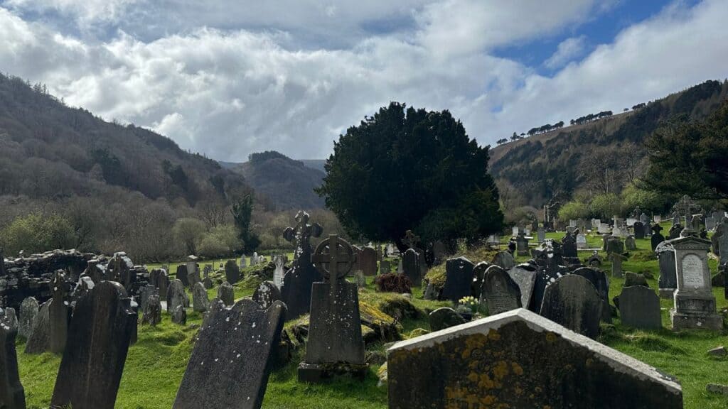 Graveyard at Glendalough Monastery, Glendalough Ireland