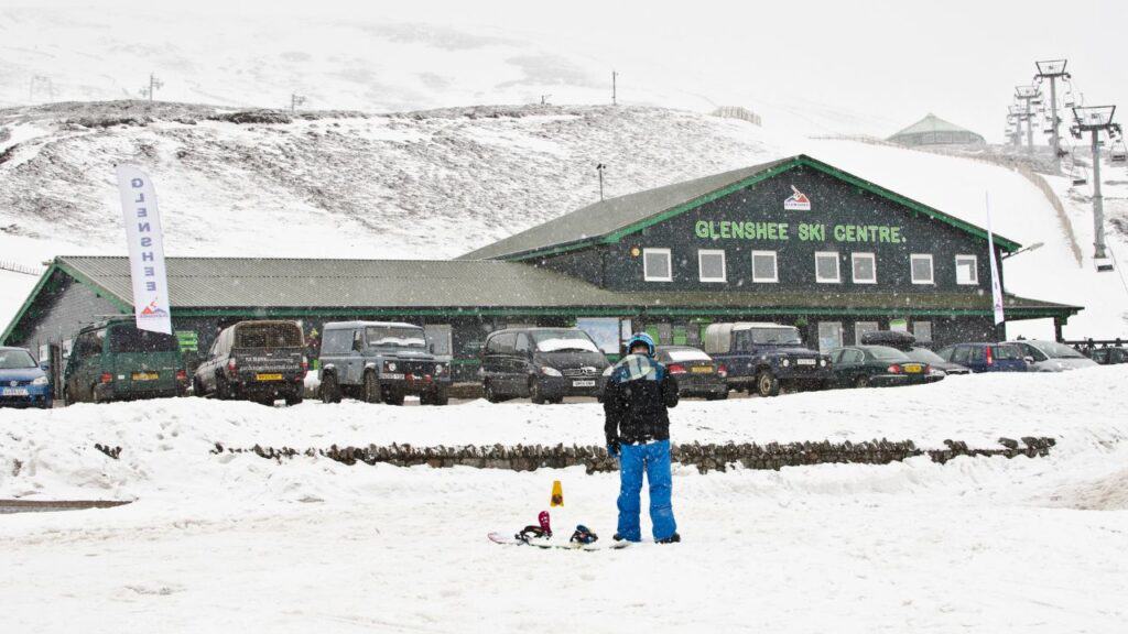 GLENSHEE, SCOTLAND - APRIL 7: Glenshee Ski Centre on April 7, 2013