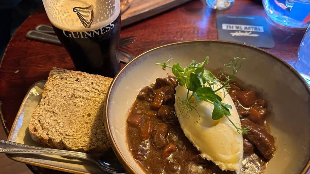 Beef Stew at The Quays Pub in Galway Ireland