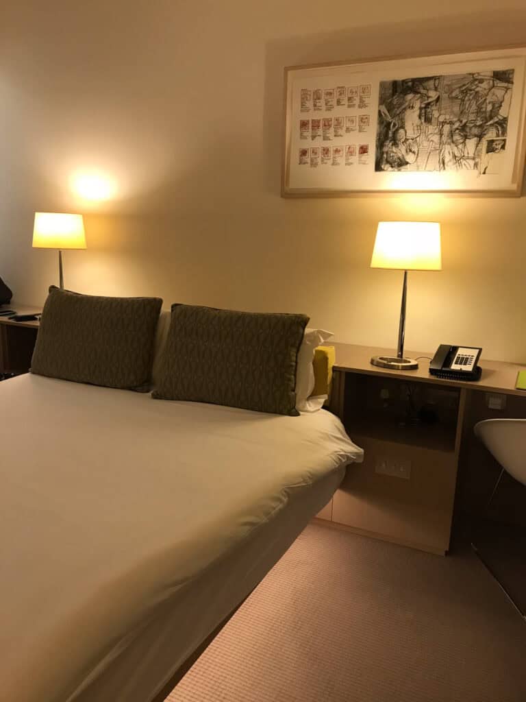 Hotel room in Dublin Ireland