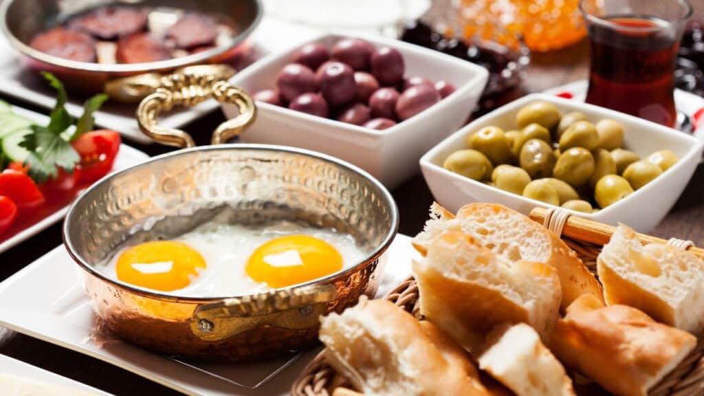 Turkish Breakfast Spread, Istanbul, Turkey