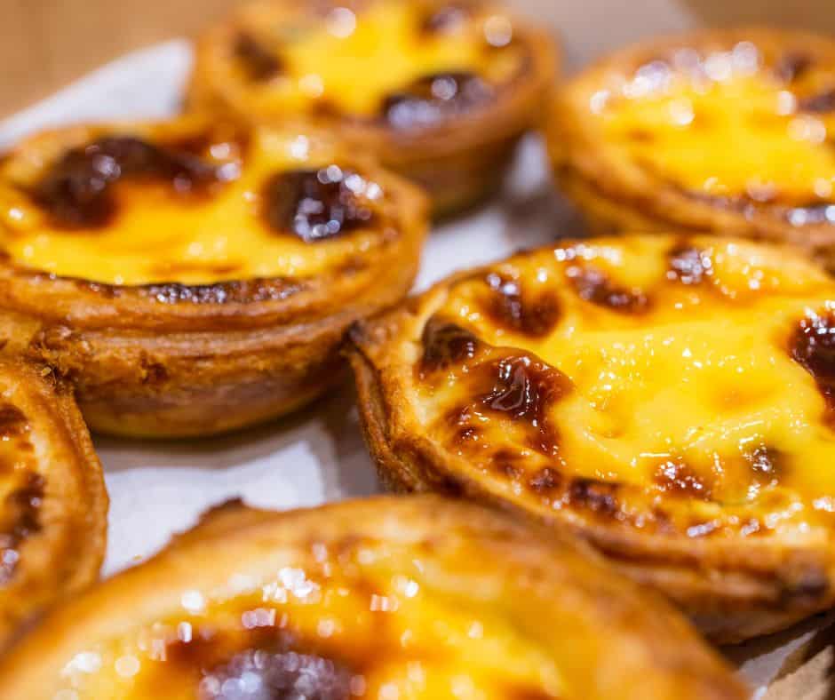 Egg tart or portuguese egg tart
