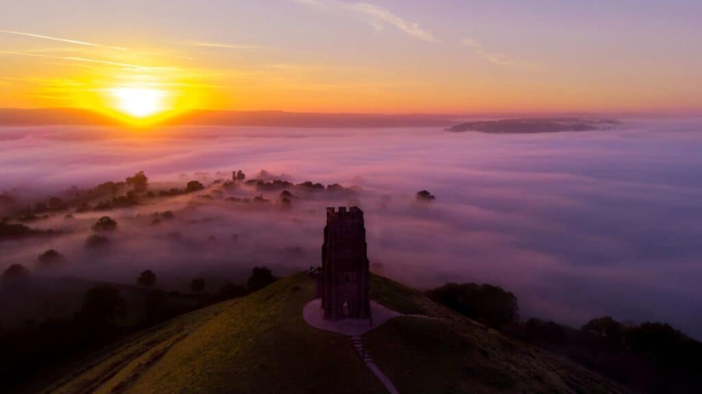 The famous Glastonbury Tor England