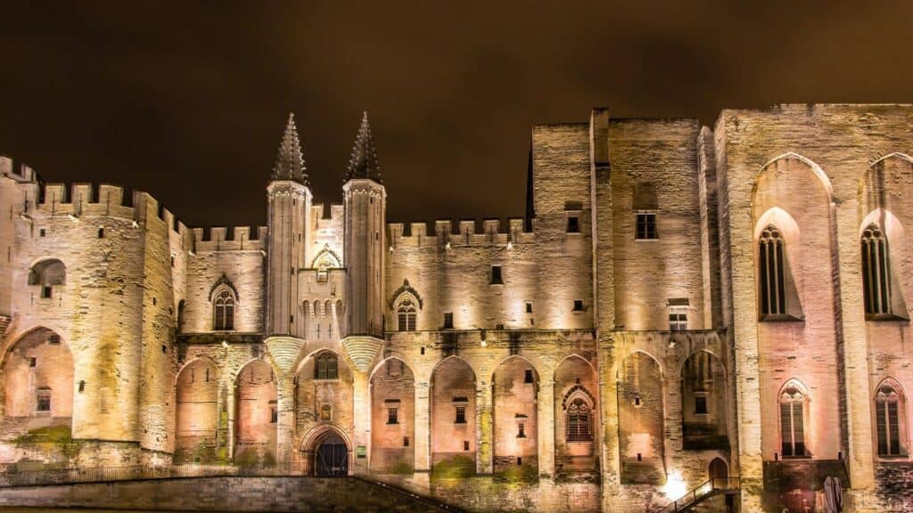 Palais des Papes in Avignon, a UNESCO heritage site, France