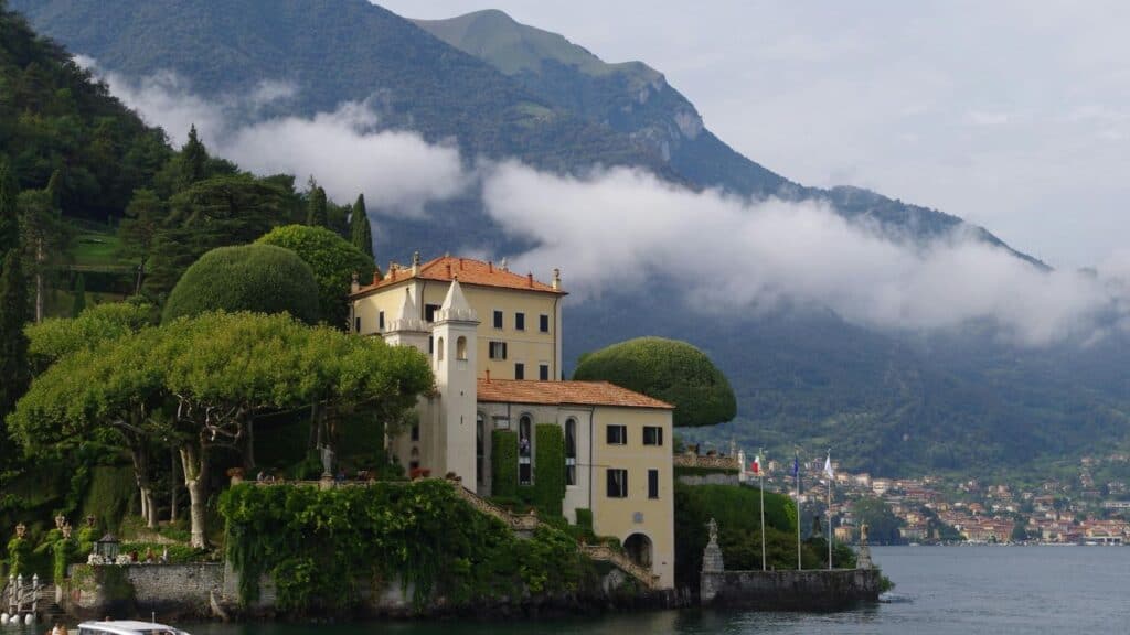 Villa del Balbianello by Lake Como in Italy